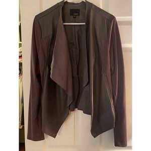 Edyson Gray Draped Front Jacket